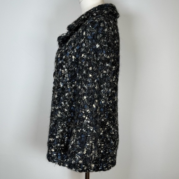 Susan Bristol Boucle Cardigan Jacket Wool Alpaca Mohair Blend Soft Size Medium - Picture 3 of 13
